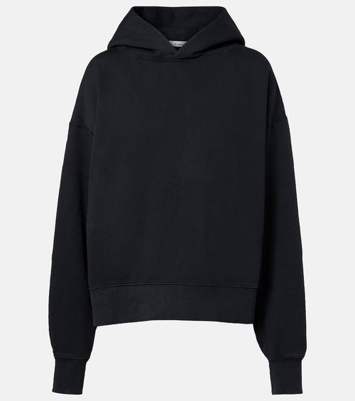 Relaxed cotton jersey hoodie