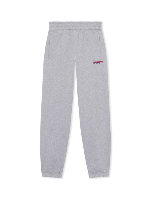 Off-white Shadow Cuff Sweatpants - Female Pants & Denims Gray Melange