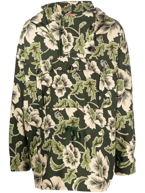 Floral lightweight jacket - Green