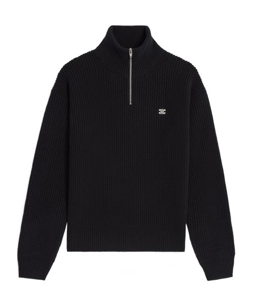 Trucker sweater IN ribbed wool