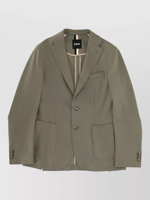 Boss - single breasted jacket notch lapel pocket