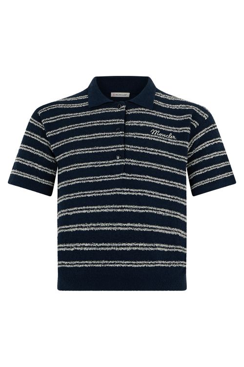 Classic Short-Sleeve Striped Polo Shirt