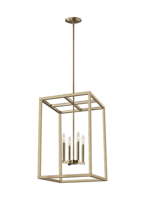 Moffet Street 4-Light Foyer Light in Satin Bra