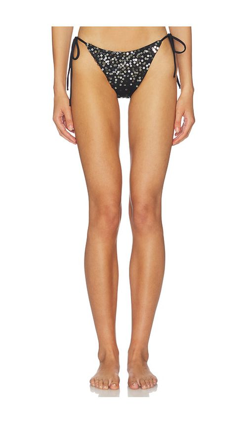 Leslie Amon Scorpio Bikini Bottom in Black. - S also in