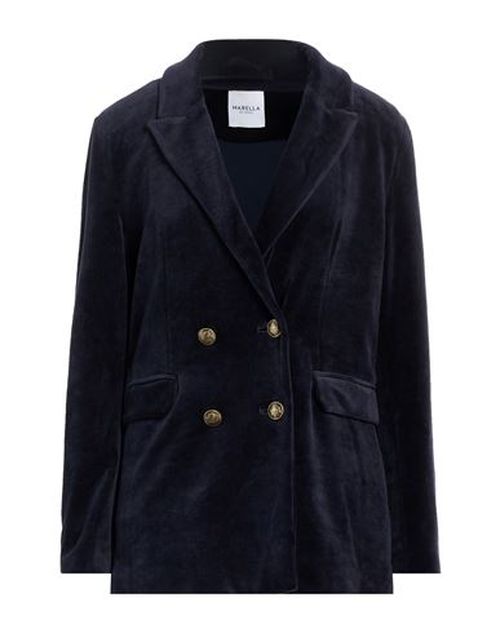 Woman Blazer Midnight blue Size 10 Cotton, Polyester