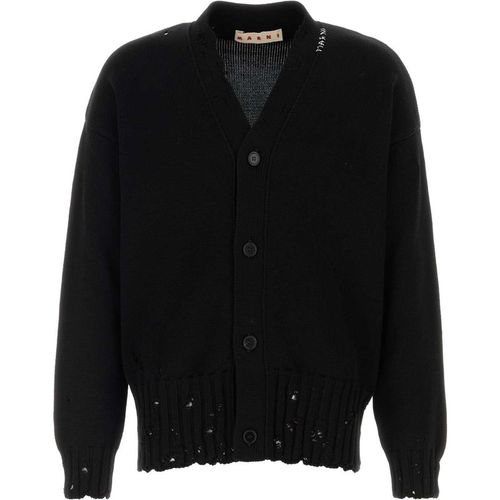Marni Black Cotton Cardigan