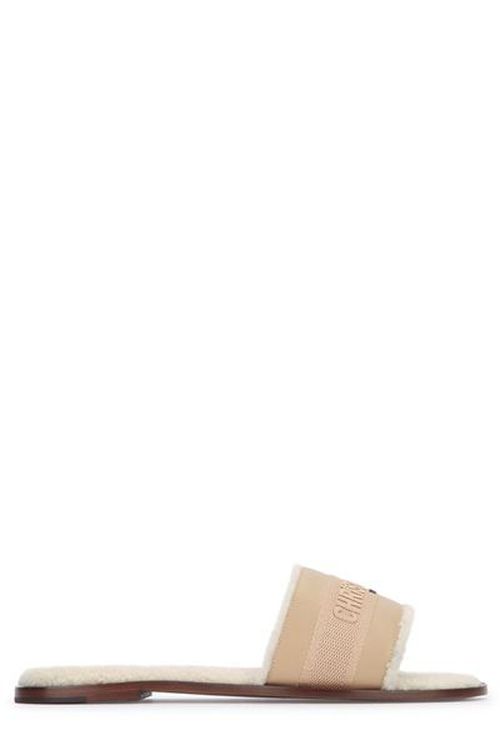 Christian Dior Dway Shearling Slides