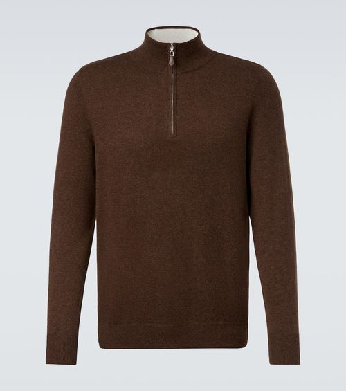 Mr Fenchurch cashmere half-zip sweater