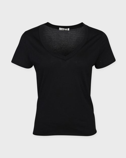 Éterne Top V-Neck T-Shirt Black