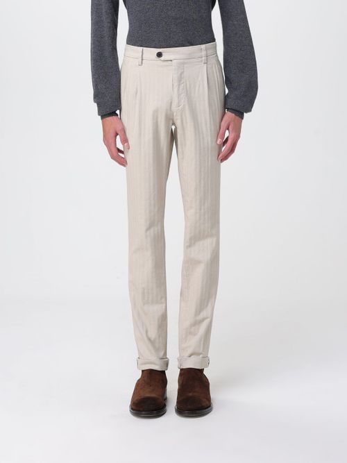 Pants Men color Yellow Cream