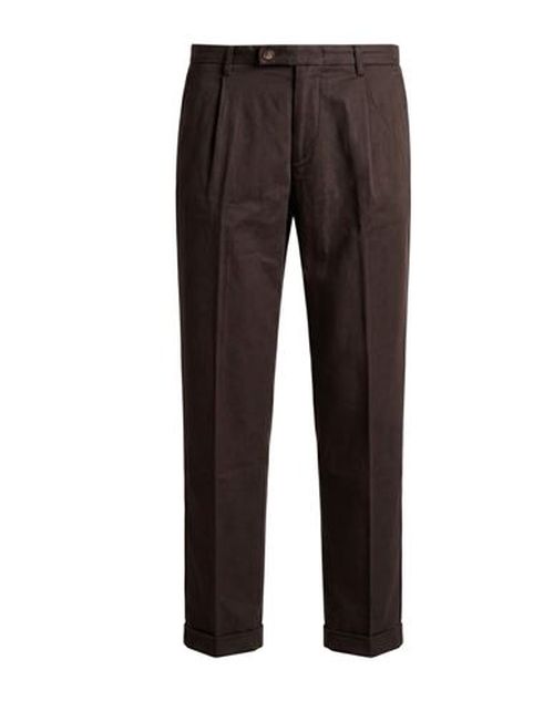 Re_hash Man Pants Chocolate brown Size 32 Cotton, Lyocell, Elastane
