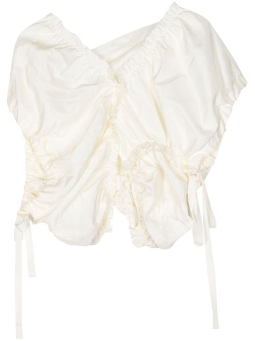 Asymmetric silk top - Neutrals