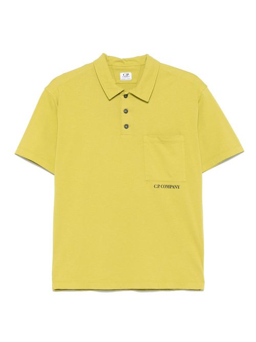 C.P. Company Kids logo-print polo shirt - Green