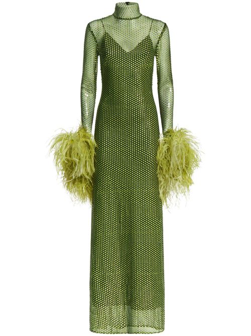 Fonda Pepe sequinned maxi dress - Green