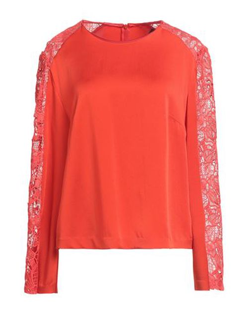 Woman Top Tomato red Size 4 Acetate, Viscose