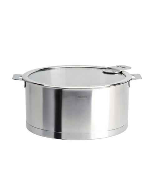 Stainless Steel 3 Quart Strate Saucepan with Lid - Silver