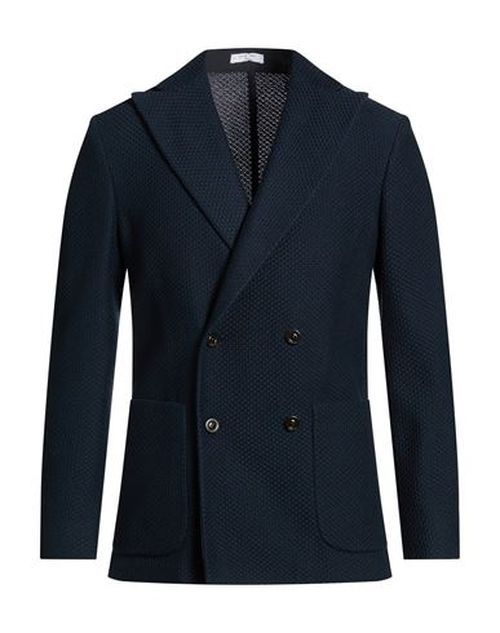 Man Blazer Blue Size 38 Cotton
