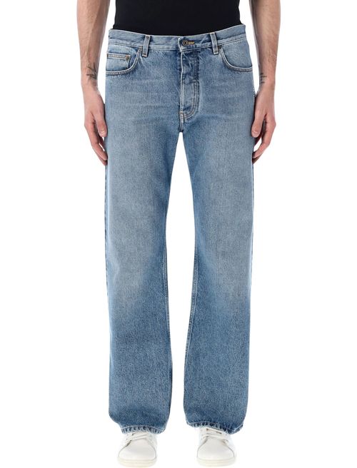 Slim-Fit Classic Jeans with Distinctive Graphics - Size 32