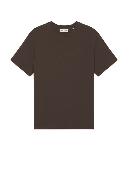 FRAME Logo Tee in Brown - Brown.  XL/1X also in