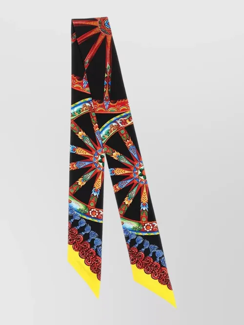 Dolce&Gabbana - carretto print tie rectangular shape
