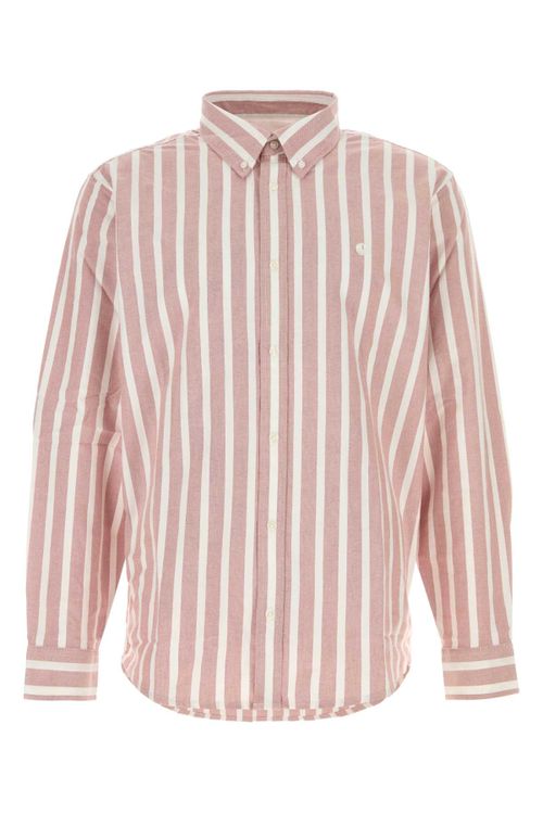Striped Oxford Shirt — Pink