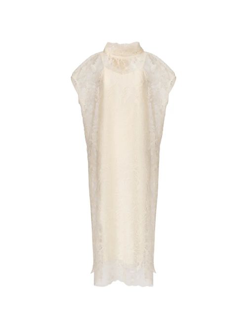 Lace Bow Dress — Cream