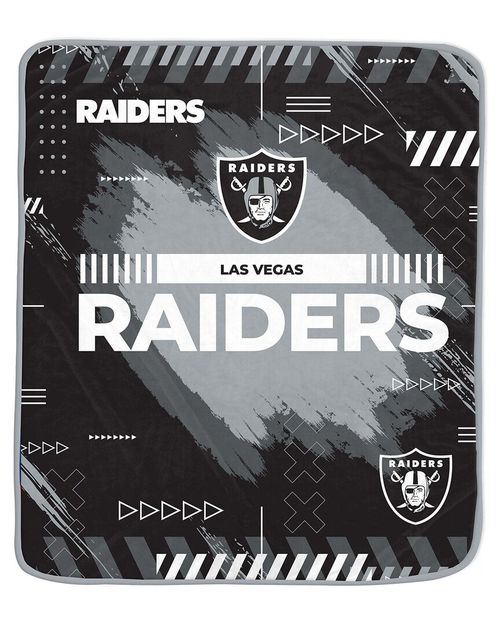 Las Vegas Raiders Nfl Team Modern Graphic Fleece Blanket