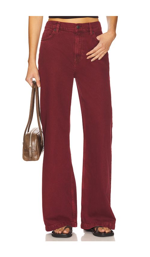 Free People x We The Free Stride Jean In Syrah in Syrah. 32 also