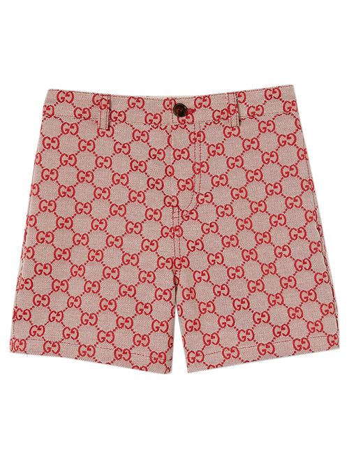 Mini GG Canvas Adjustable Shorts for Girls