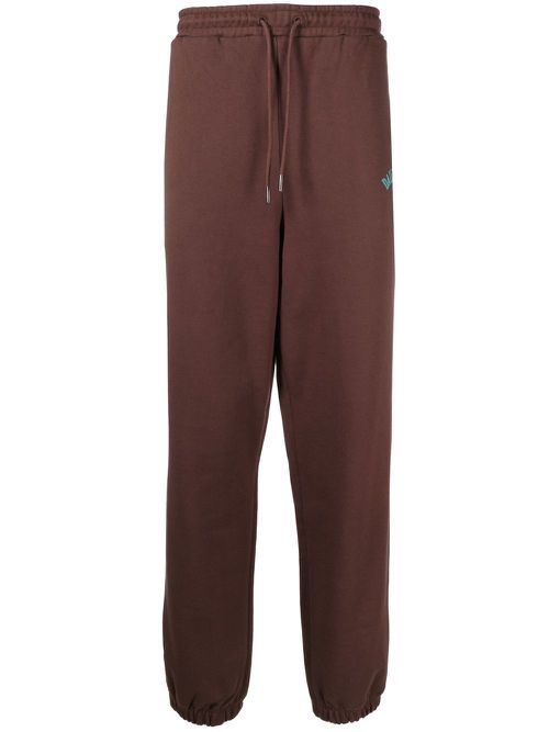 Daily Paper logo print track pants - Brown