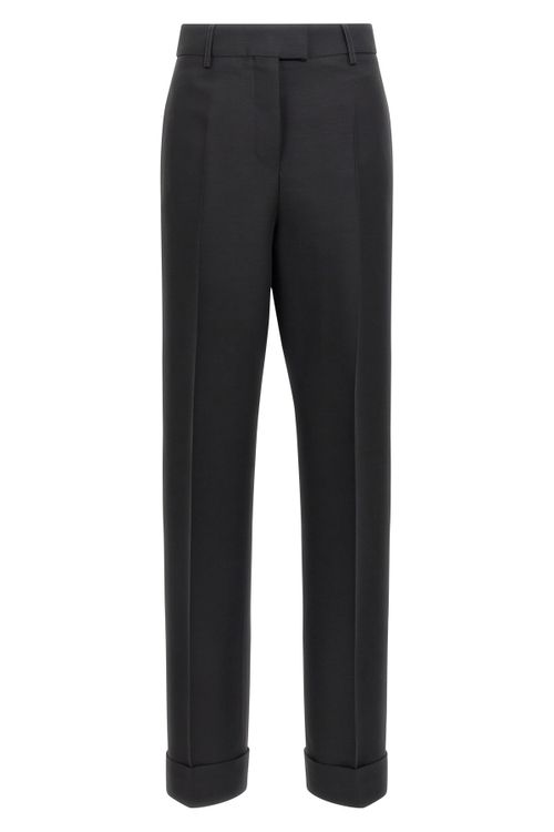 Stretched Pleated Trousers