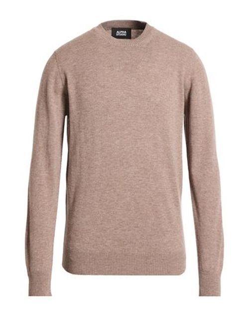 Man Sweater Taupe Size 40 Geelong Wool