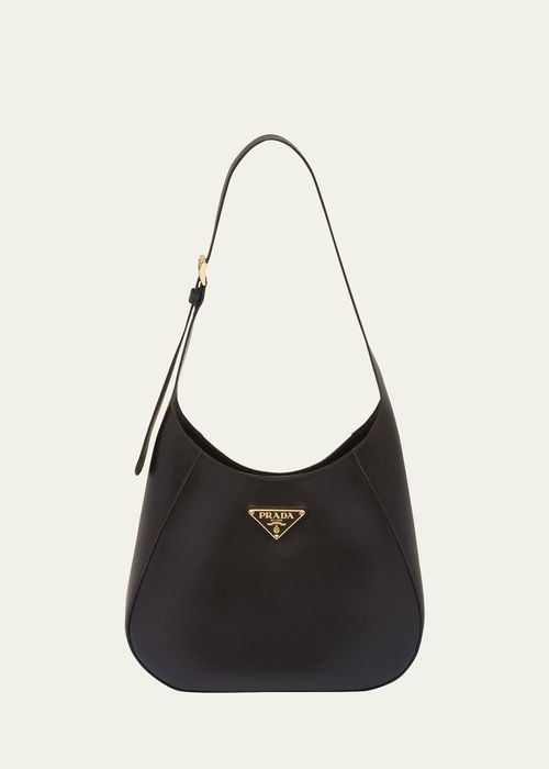 City Calf Leather Hobo Bag