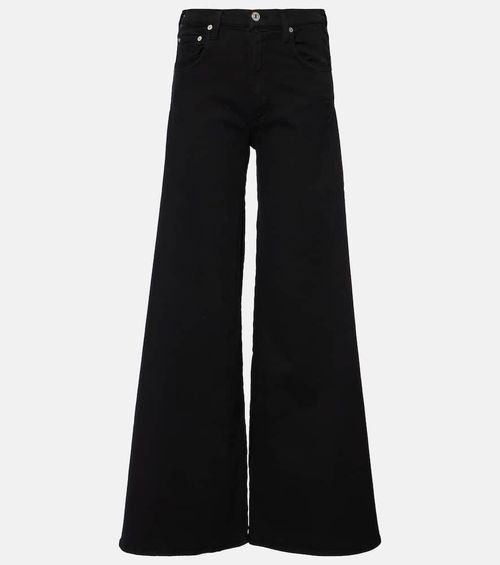 Amari high-rise wide-leg jeans