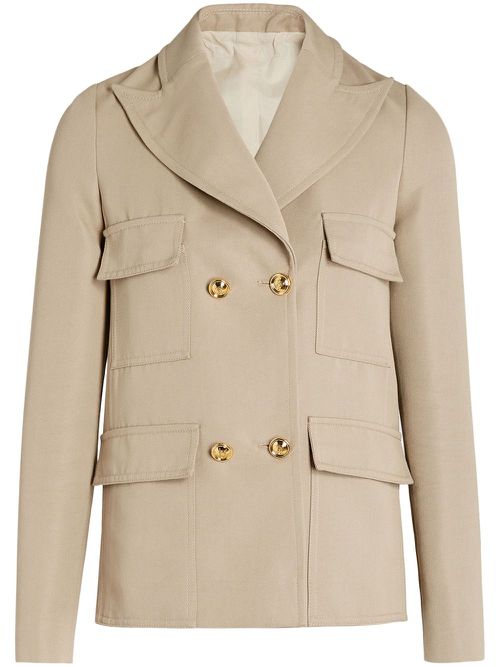 Gabardine blazer - Neutrals