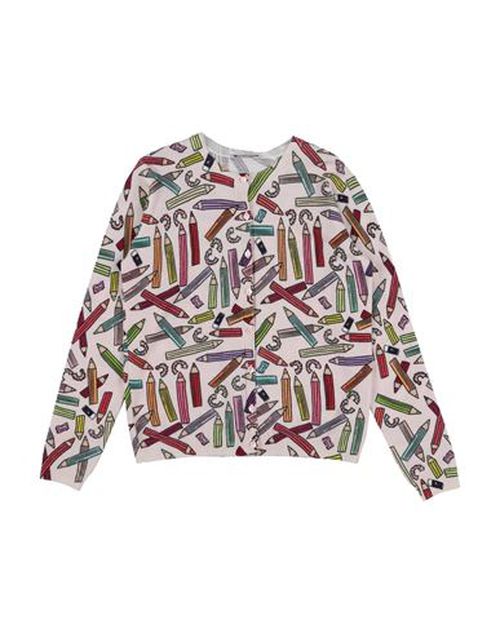 Kid Girl Cardigan Pink Size 11 Virgin Wool