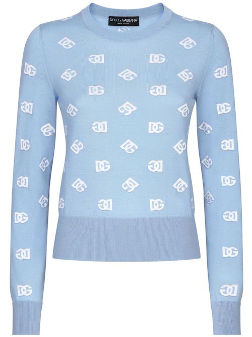 Inlaid DG logo jumper - BLUE