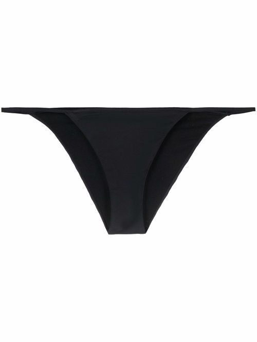 Logo print bikini bottoms - Black