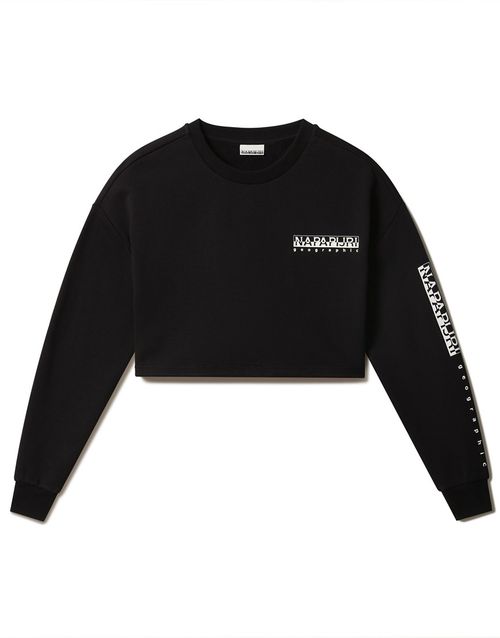 Roen cropped sweatshirt in black