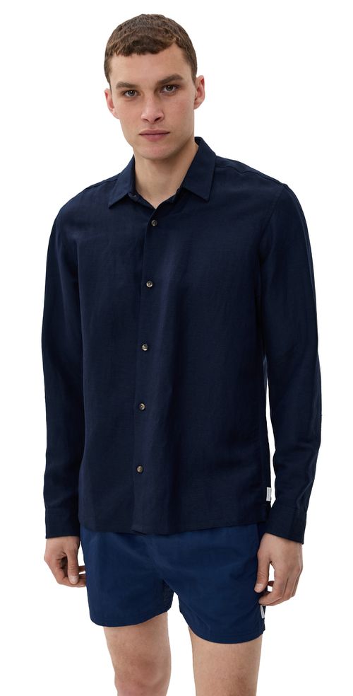 Andrew Linen Shirt Abyss