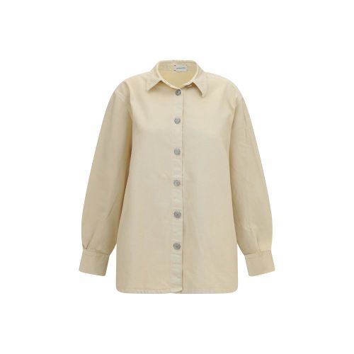 Denim Overshirt Shirt — Beige