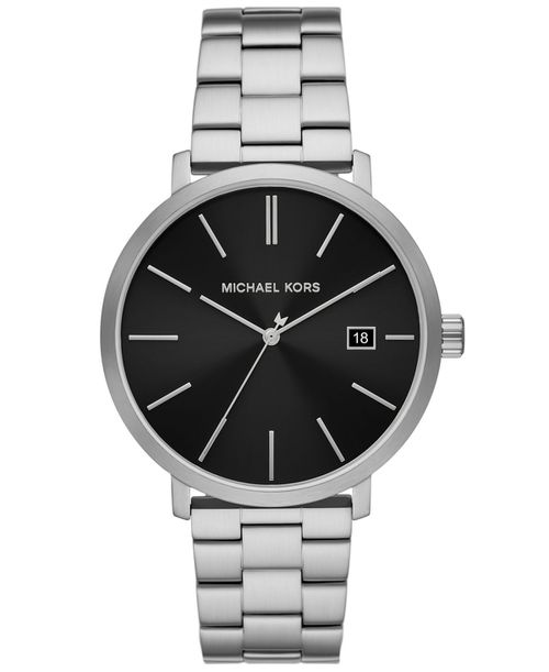 Men's Blake Three-Hand Date Stainless Steel Watch 42mm - Silver-Tone