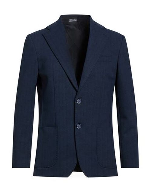 Man Blazer Midnight blue Size 38 Viscose, Polyamide, Elastane