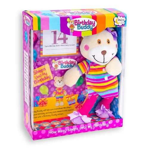 Aquarius Birthday Buddy Girl & Boy Count Down Birthday Bear Toy[Birthday Buddy - Gir