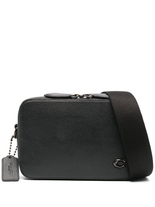 Charter leather cross body bag - Black
