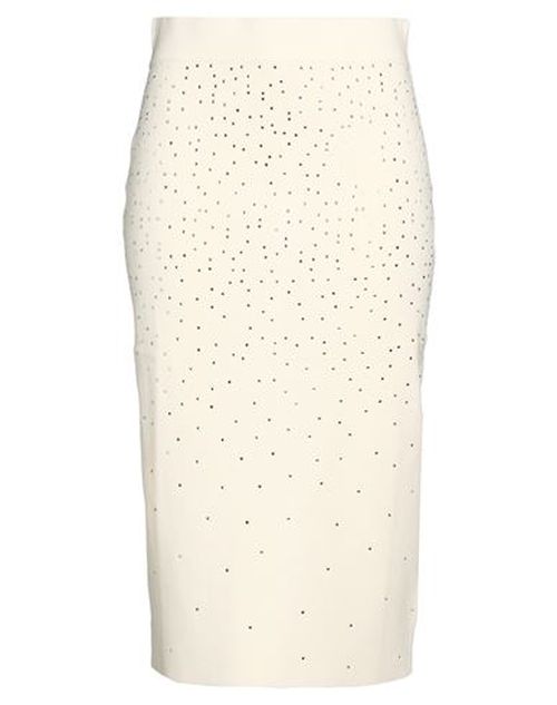 Woman Midi skirt Ivory Size M Viscose, Polyester