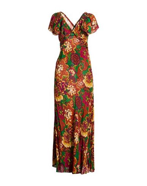 Woman Maxi dress Rust Size 8 Viscose