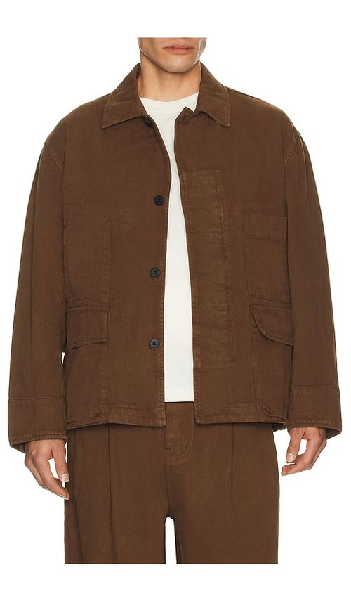 Le17Septembre Denim Field Jacket in Brown. 52. Also