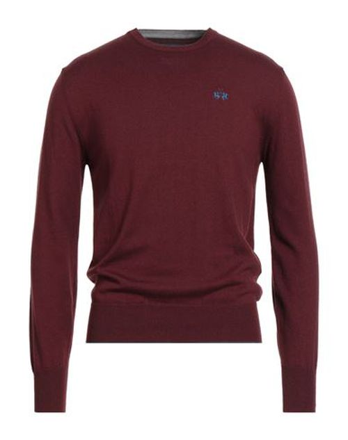 Man Sweater Burgundy Size S Acrylic, Cotton, Wool