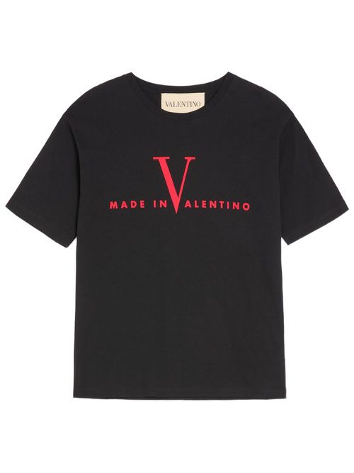 T-Shirt Valentino In Cotton With Made In Valentino